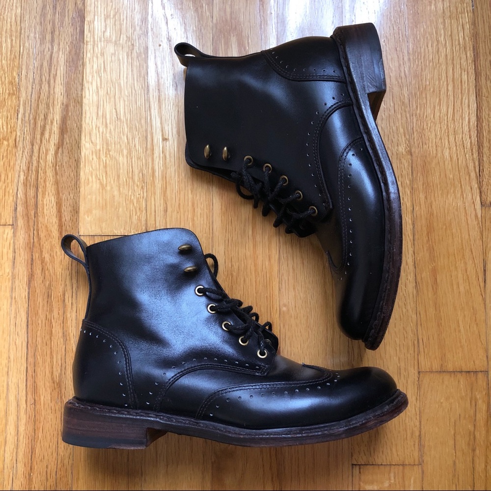 Rag & Bone Cozen Brogue Combat Boot - image 1